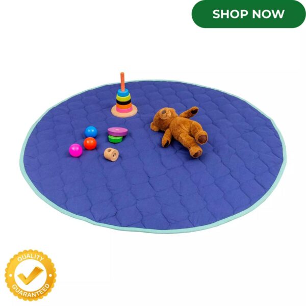 Kids Play Mat Space Mission 3000 Fun Blue Mat For Toddler Nursery Play Mat