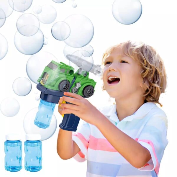 Kids Truck Shaped Bubble Maker Machine Blaster Party Favors Birthday X-mas Gift
