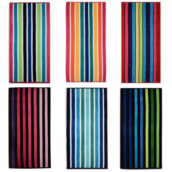 Large Velour Beach Towel Bath Travel Camping Swimming Holiday Travel Soft Cotton