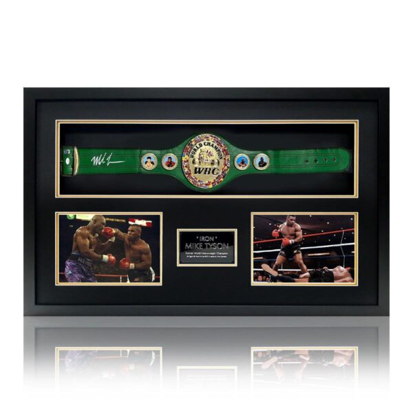Mike Tyson Signed WB f8072536bb8814b1dff6eae475c8b749