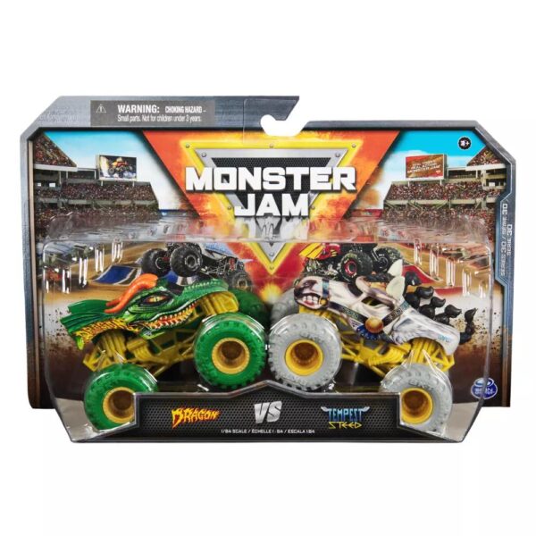 Monster Jam 1:64 Series 30 Dragon vs Tempest Steed