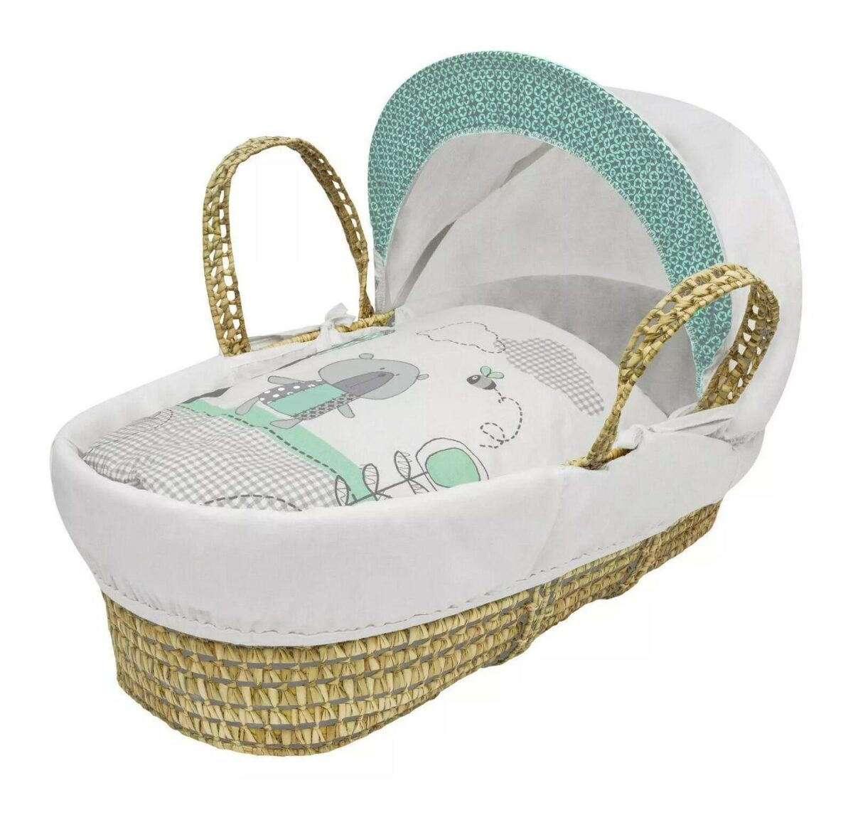 Moses Basket Set wit 4b936e6cedb800cc7dd9b1bdebe35b7d