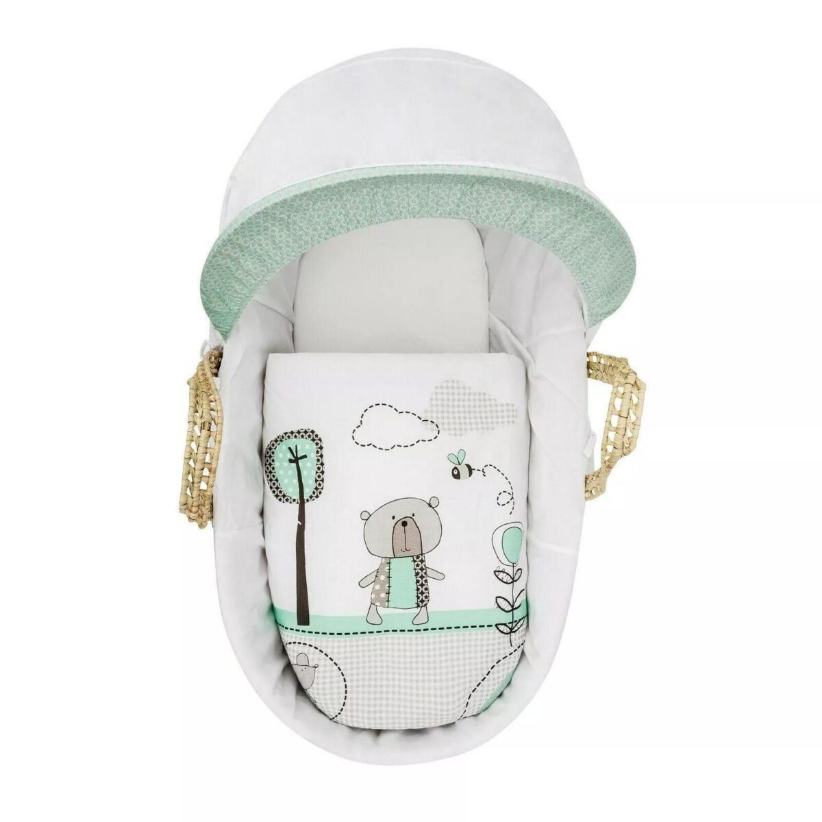 Moses Basket Set wit 6cec34c09e917925e19361e2b275e3f6