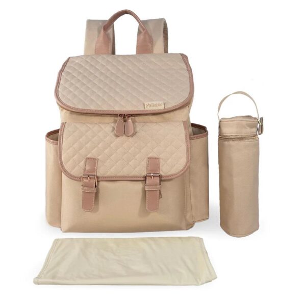 My Babiie Backpack Changing Bag Blush Quilted