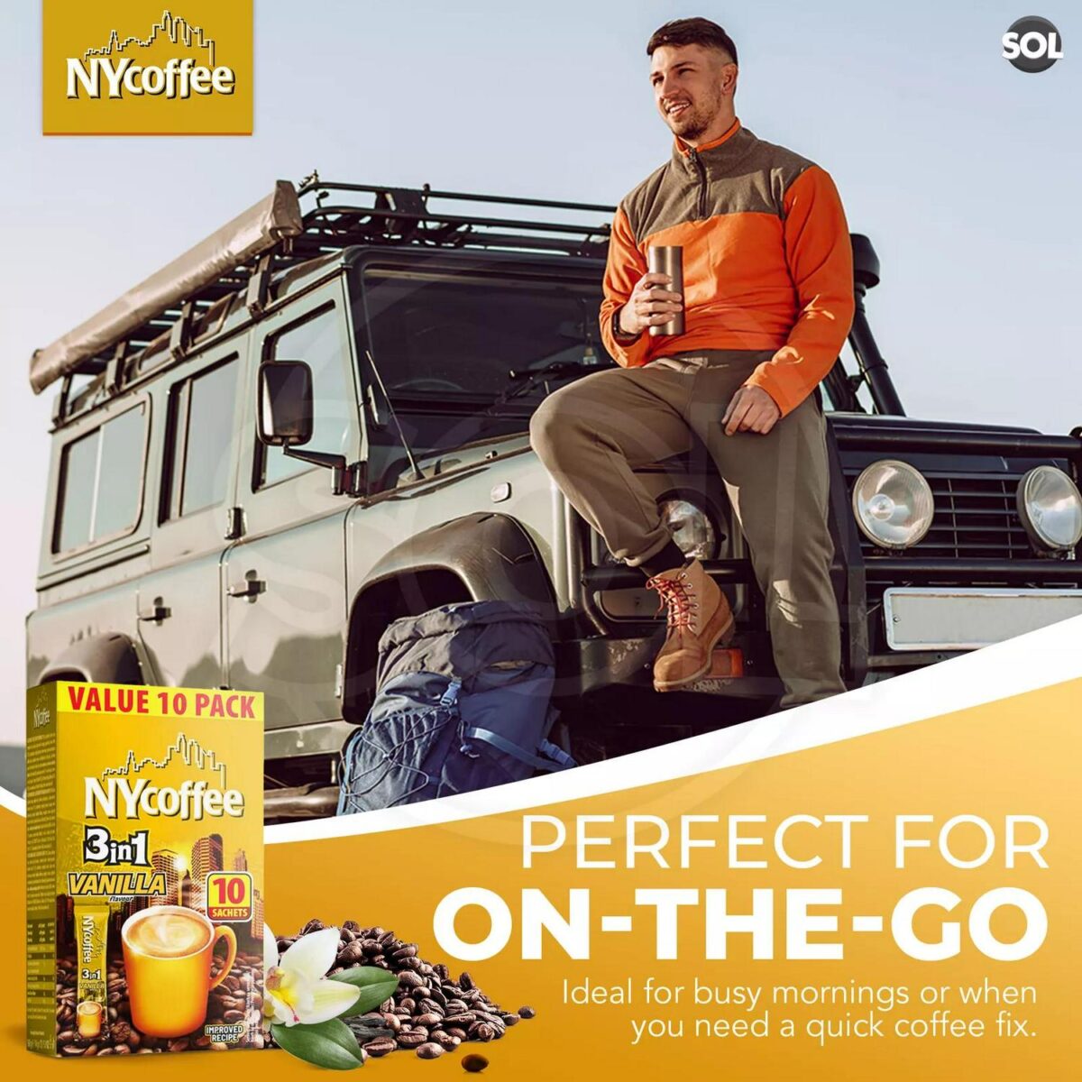 NY Coffee 3 in 1 Van bedefd2d5a0ed221aac26c897d54fa11