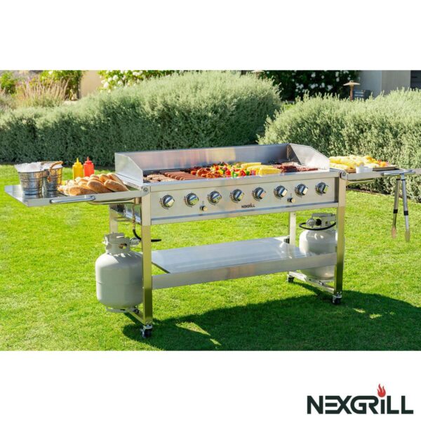 Nexgrill 8 Burner Event Barbecue Gas Grill + Cover