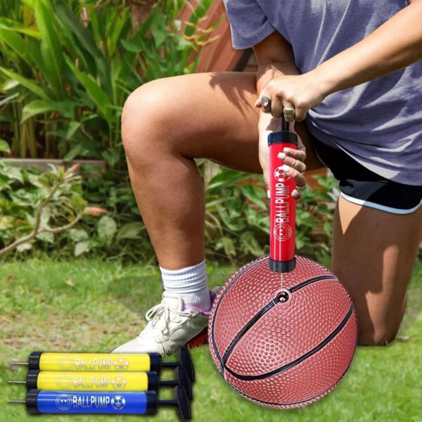 Plastic Inflator 4PCS Air Pump Needle Multiple-Use Football Soccer Ball Adapter