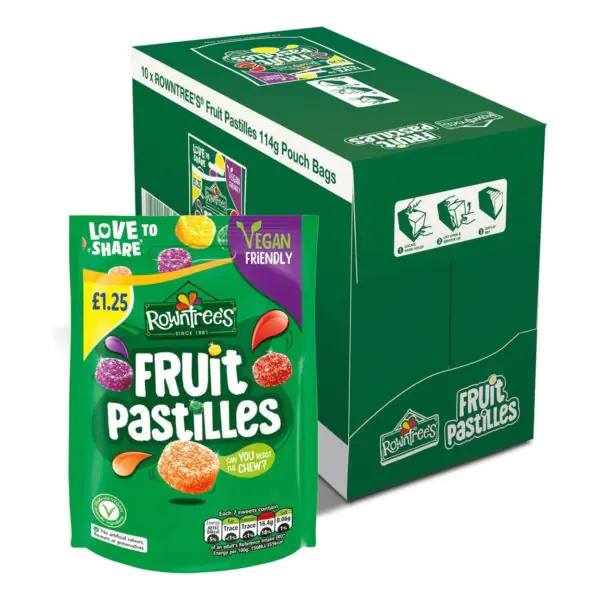Rowntree's Fruit Pastilles PM 1.25, 10 x 114g