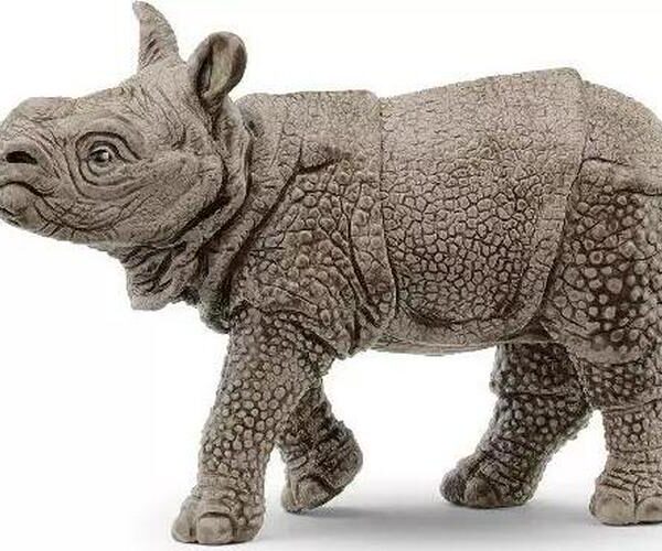 Schleich 14860 Wild Life Indian Rhinoceros Baby