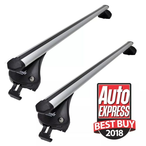 Summit Aluminium Car Roof Bars Premium 115cm 100kg for Integrated Flush Rails