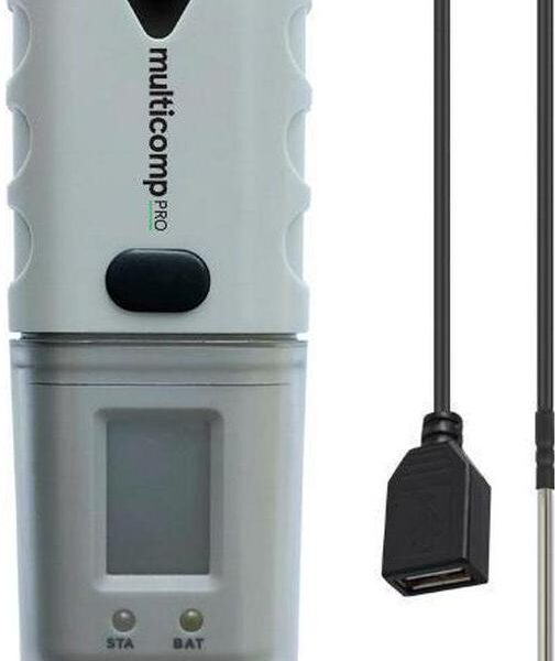 Temperature and Humidity USB Datalogger with Probe, IP54-