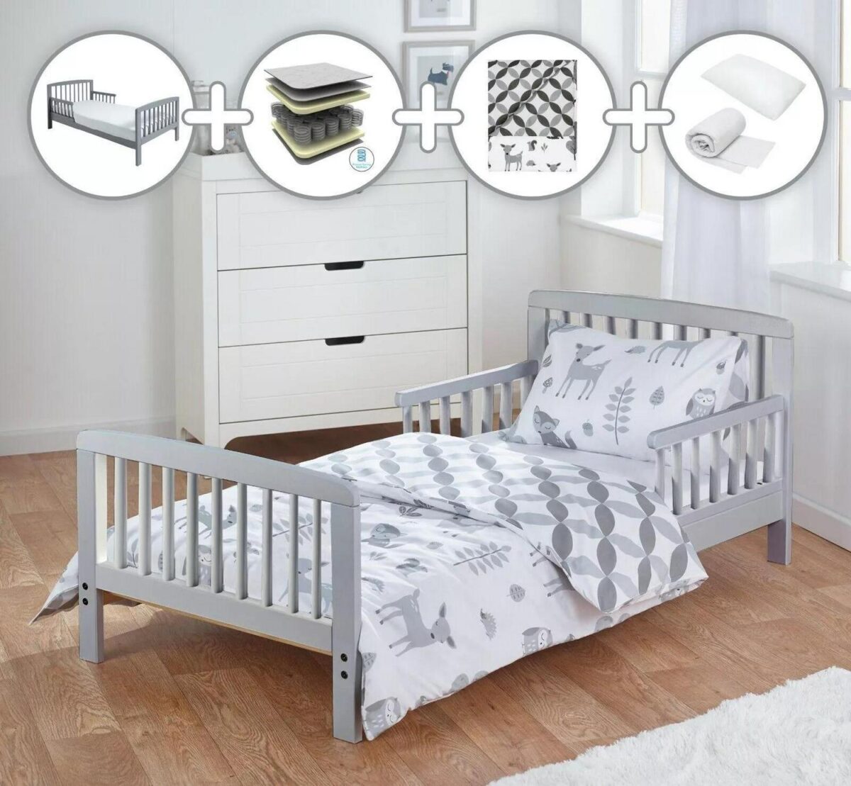 Toddler Bed With Mat 74ae43a61e1f265e60146b4030f86eb5
