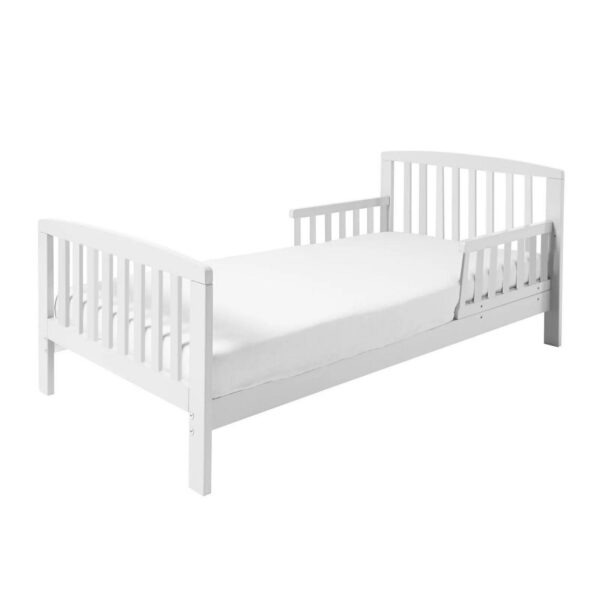 Toddler Bed with Safety Side Rails Wooden Child's Bed With Sides Guards Kids Bed