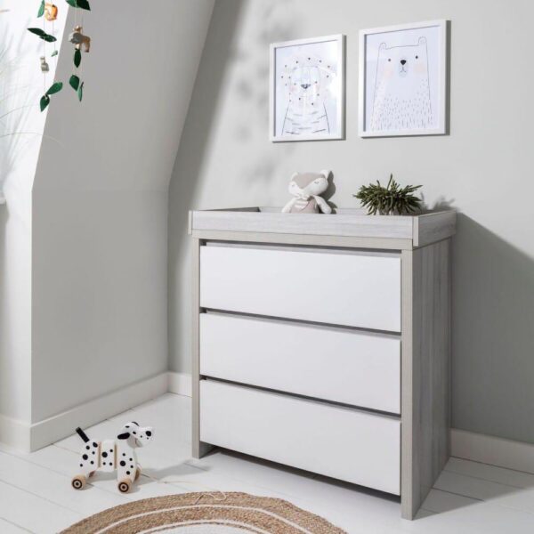 Tutti Bambini Modena Changing Unit Grey Ash/White
