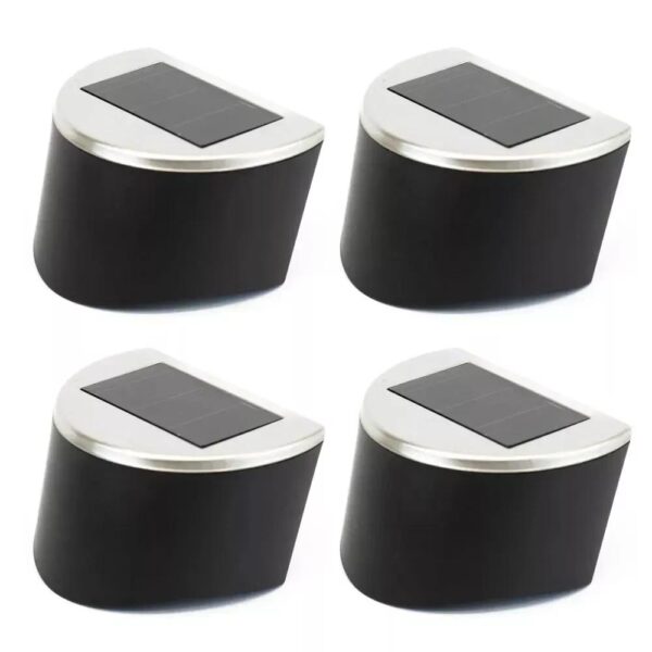 Urbane Solar Fence Lights LED Eco Friendly Set of 4 Home Garden Outdoor Decor