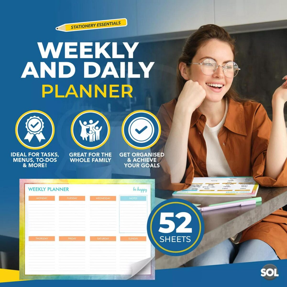 Weekly Planner Pad D 5712ecc88dd3201c557c52235aca4901