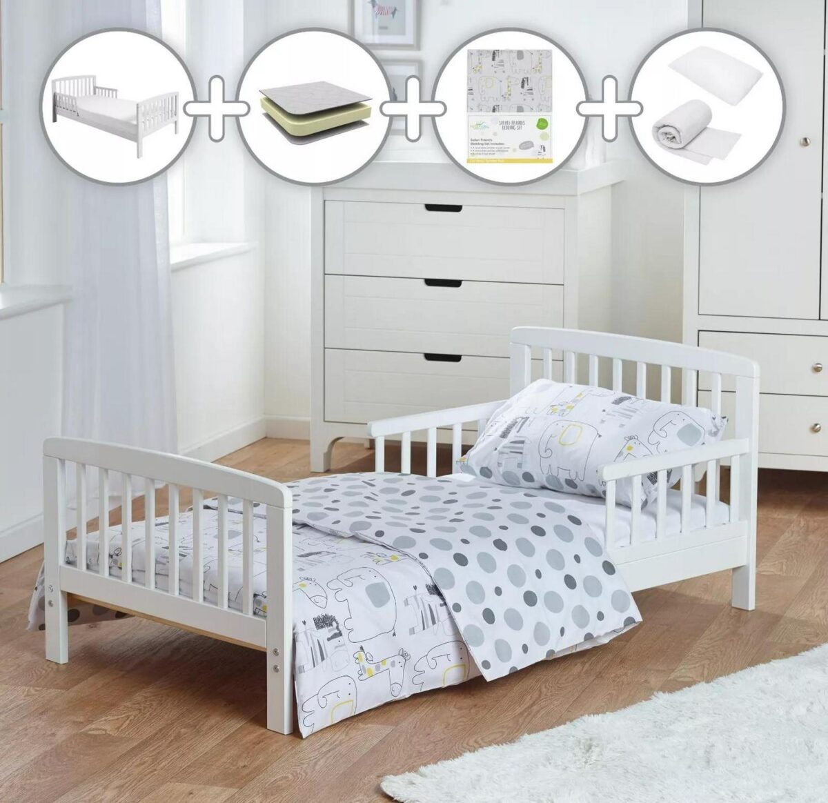 White Toddler Bed Wi f7ec1548613a237fc34b124ee73e52cf