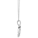 0.39ctw Round Brilliant Cut Diamond Knot Pendant, 18ct White Gold - Image 3