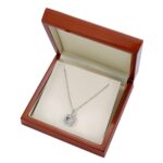 0.39ctw Round Brilliant Cut Diamond Knot Pendant, 18ct White Gold - Image 4