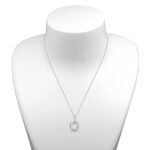 0.39ctw Round Brilliant Cut Diamond Knot Pendant, 18ct White Gold - Image 2