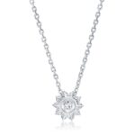 0.50ctw Round Brilliant Cut Diamond Pendant, 14ct White Gold - Image 4
