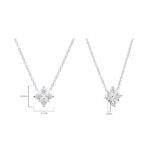 0.50ctw Round Brilliant Cut Diamond Quatrefoil Pendant, 18ct White Gold - Image 4