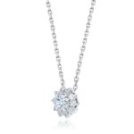 0.50ctw Round Brilliant Cut Diamond Pendant, 14ct White Gold - Image 3