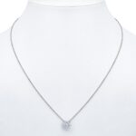 0.50ctw Round Brilliant Cut Diamond Pendant, 14ct White Gold - Image 2