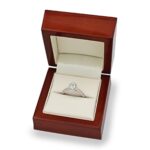 0.54ctw Oval and Round Brilliant Cut Diamond Halo Ring, Platinum - Image 3