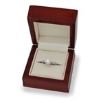 0.64ctw Round Brilliant Cut Diamond Halo Ring, Platinum - Image 3