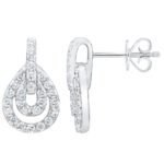 0.65ctw Round Brilliant Cut Diamond Earrings, 14ct White Gold - Image 4