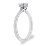 0.70ct Round Brilliant Cut Diamond Solitaire Ring, Platinum - Image 3