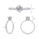 0.70ct Round Brilliant Cut Diamond Solitaire Ring, Platinum - Image 6