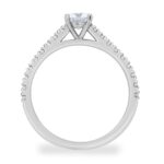 0.74ctw Round Brilliant Cut Diamond Ring, Platinum - Image 6