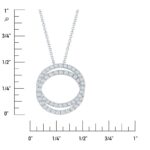 0.90ctw Round Brilliant Cut Diamond Pendant, 14ct White Gold - Image 4