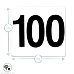 100x Table Numbers Wedding Place Card Sign Display Set Acrylic Party White - Image 3