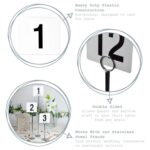 100x Table Numbers Wedding Place Card Sign Display Set Acrylic Party White - Image 2