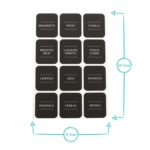 108x Storage Jar Labels White Glass Kitchen Pantry Food Spice Jars Stickers - Image 3