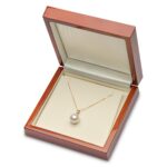 10-10.5mm Cultured Freshwater White Pearl Pendant, 18ct Yellow Gold - Image 5