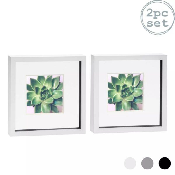 10 x 10 3D Box Frame Photo Picture Deep Display Shadow with 8 x 8 Mount