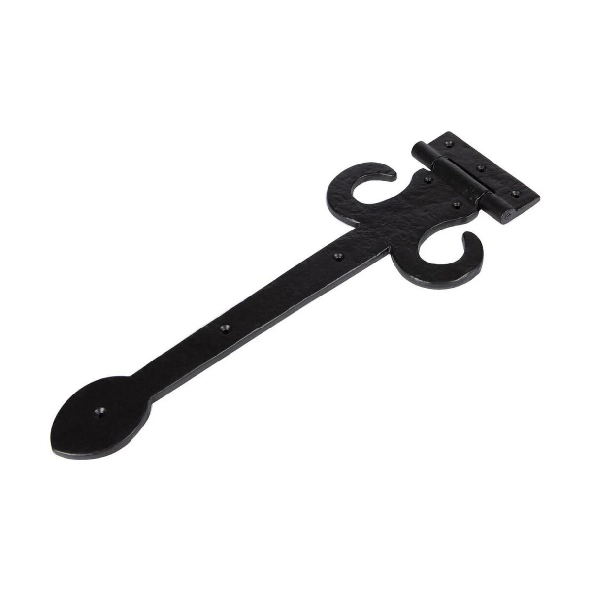 10x Arrowhead T-Hinge Cast Iron Antique Interior Exterior Hinges W400mm Black - Image 4