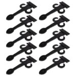 10x Arrowhead T-Hinge Cast Iron Antique Cupboard Door Hinges W300mm Black
