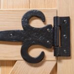 10x Arrowhead T-Hinge Cast Iron Antique Cupboard Door Hinges W300mm Black - Image 7