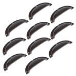 10x Curved Cabinet Cup Handle Cast Iron Cupboard Handles 130mm x 50mm Raw