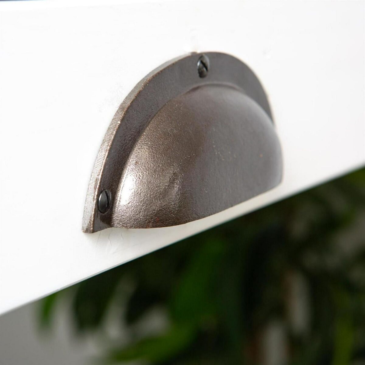 10x Curved Cabinet Cup Handle Cast Iron Cupboard Handles 130mm x 50mm Raw - Image 7