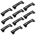 10x Filing Cabinet Cup Handle with Card Frame Cast Iron 130mm x 50mm Black