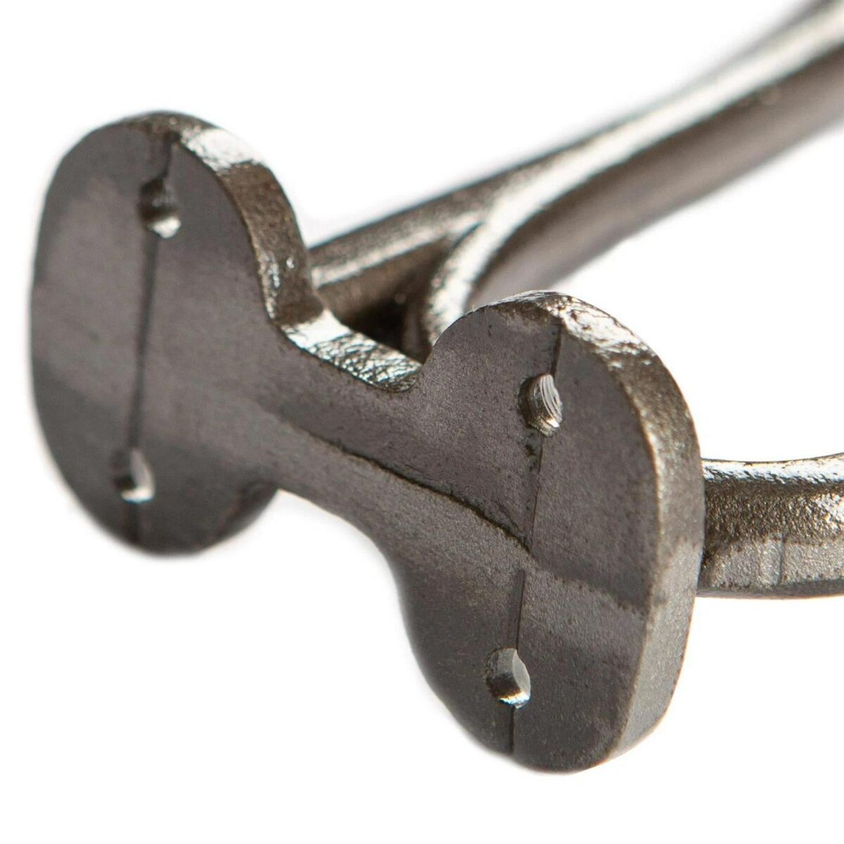 10x Flat Top Ball End Hat and Coat Hook Cast Iron Vintage Style W35mm x H85mm Raw - Image 3