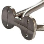 10x Flat Top Ball End Hat and Coat Hook Cast Iron Vintage Style W35mm x H85mm Raw - Image 3