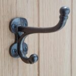 10x Flat Top Ball End Hat and Coat Hook Cast Iron Vintage Style W35mm x H85mm Raw - Image 7
