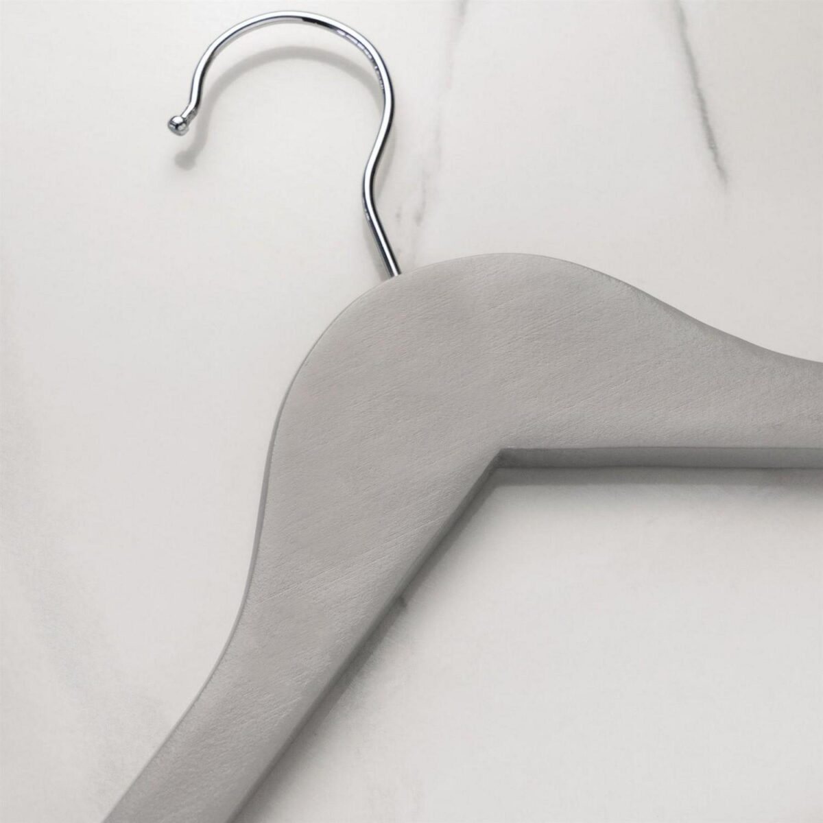 10x Grey Wooden Kid's Hangers Baby Children Coat Clothes Hanger Trouser Bar - Image 7
